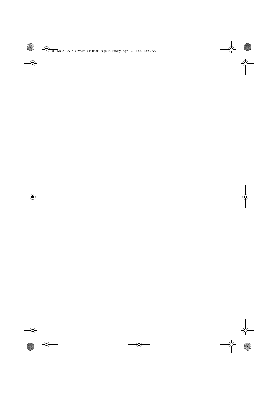 Yamaha MCX-CA15 User Manual | Page 19 / 20