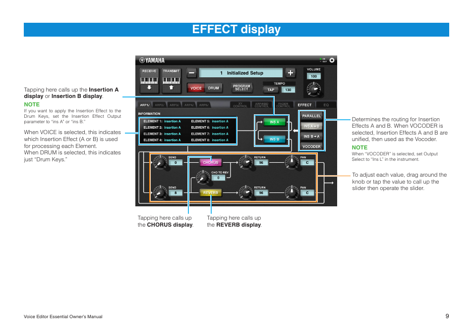 Effect display | Yamaha MOTIF XF User Manual | Page 9 / 11