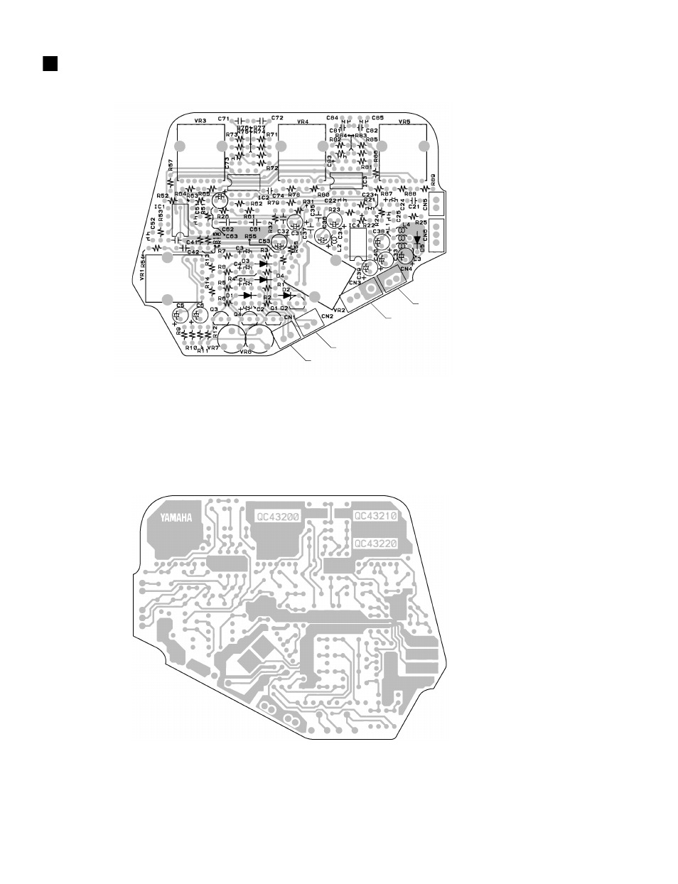 Circuit board | Yamaha Electric Bass TRB-5II User Manual | Page 6 / 8