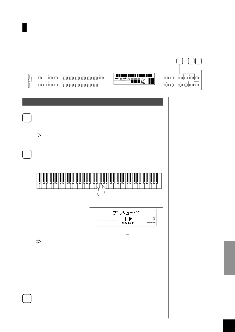 Start/stop, 1/r 2/l 1/r 2/l | Yamaha Clavinova CLP-870 User Manual | Page 57 / 132