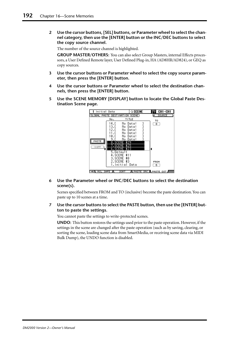 Yamaha WC42260 User Manual | Page 192 / 403
