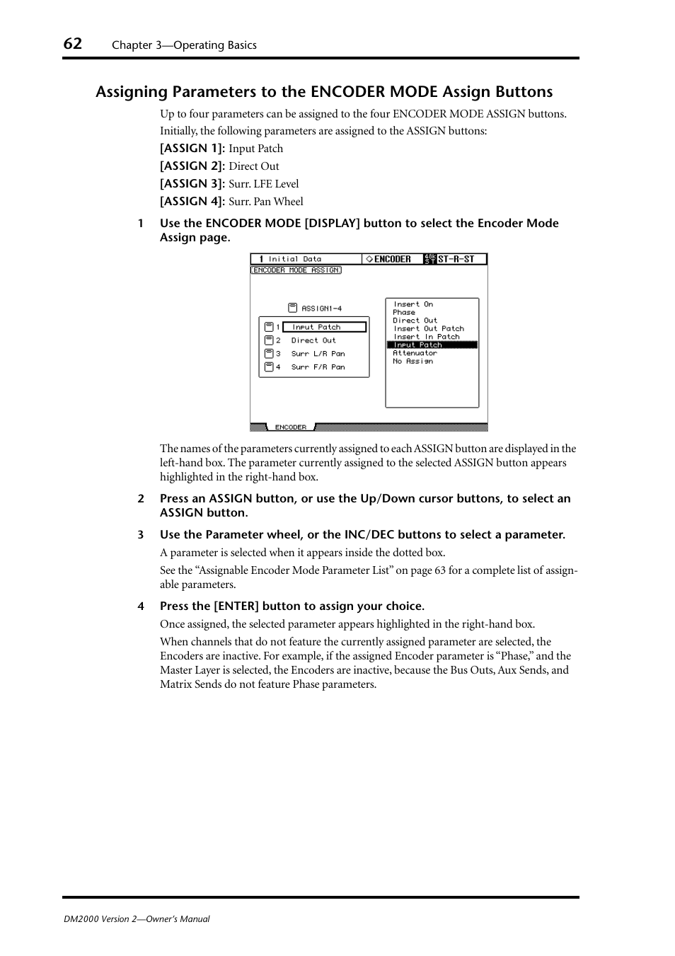 Yamaha WC42260 User Manual | Page 62 / 403