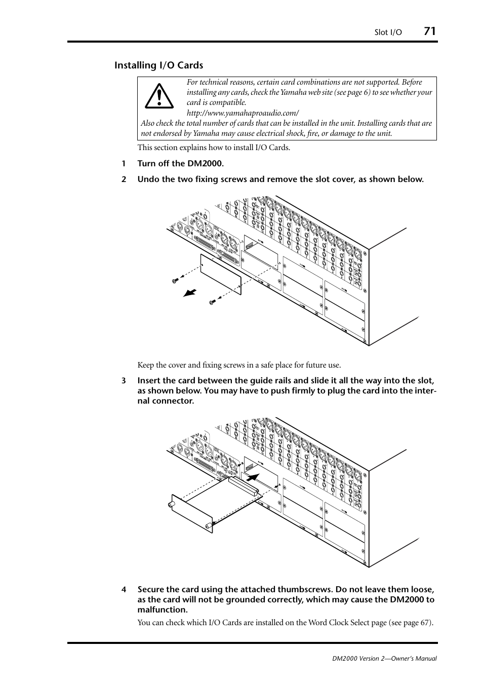 Yamaha WC42260 User Manual | Page 71 / 403