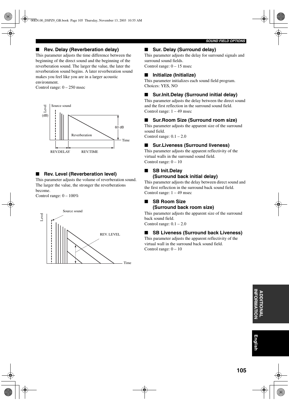 Yamaha DSP-Z9 User Manual | Page 107 / 122