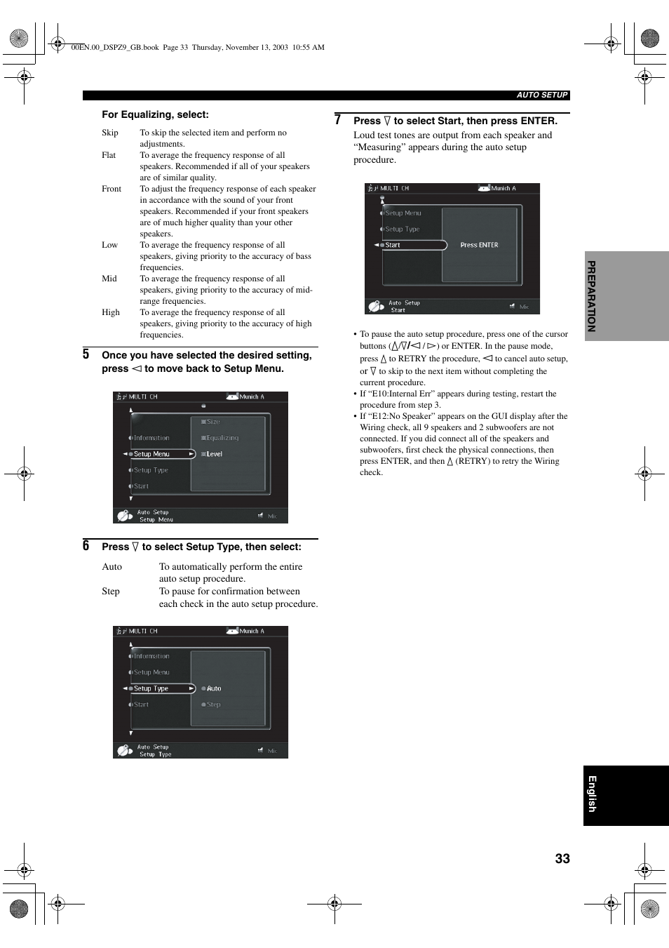 Yamaha DSP-Z9 User Manual | Page 35 / 122