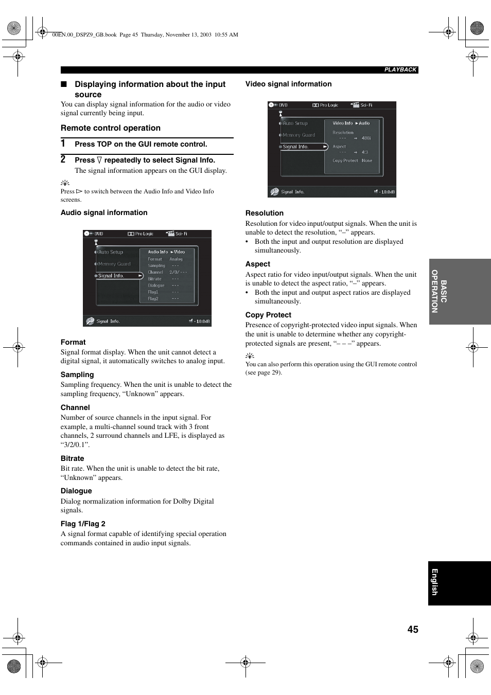 Yamaha DSP-Z9 User Manual | Page 47 / 122