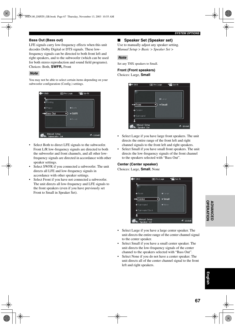 Yamaha DSP-Z9 User Manual | Page 69 / 122