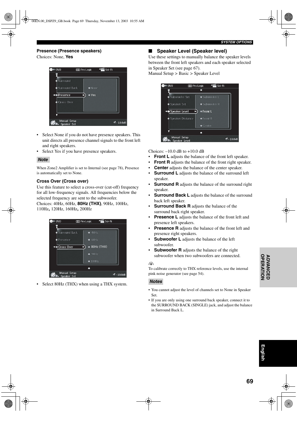 Yamaha DSP-Z9 User Manual | Page 71 / 122