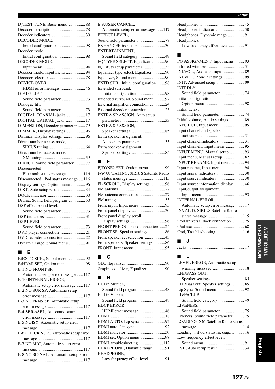 Yamaha HTR-6160 User Manual | Page 131 / 144