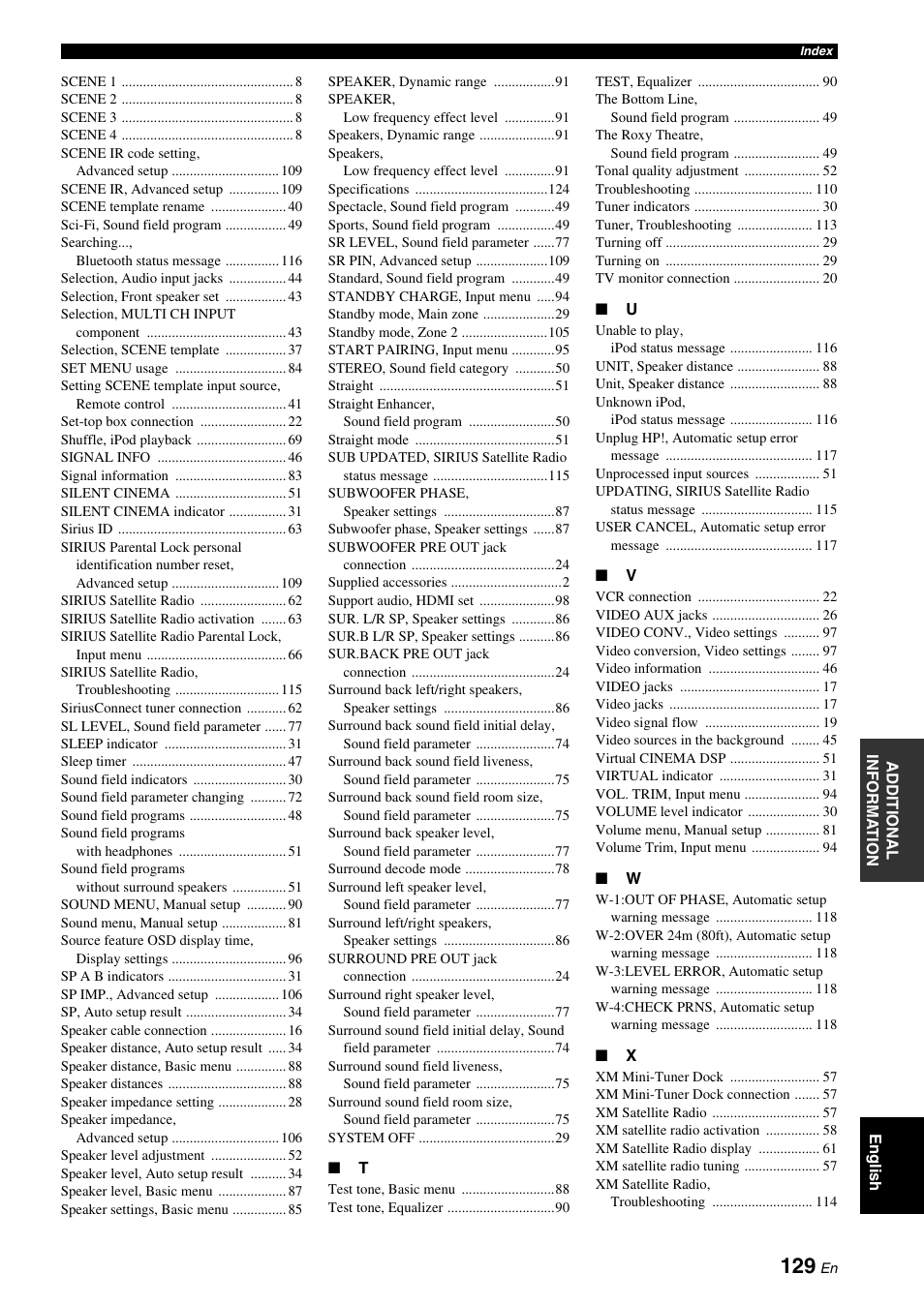 Yamaha HTR-6160 User Manual | Page 133 / 144