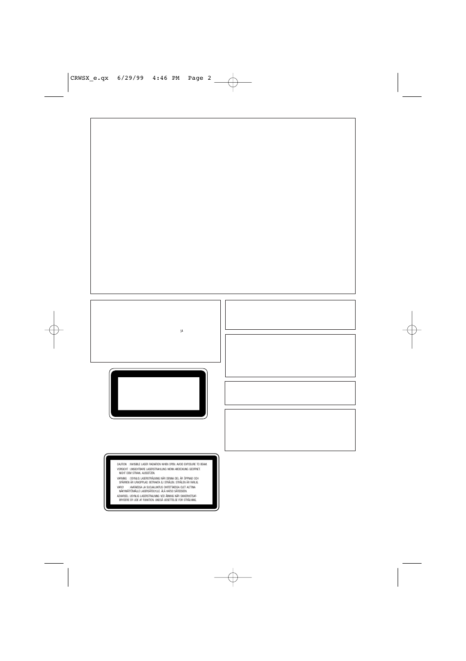 Fcc information (u.s.a.) | Yamaha CD-R/RW Drive CRW6416SX User Manual | Page 2 / 42