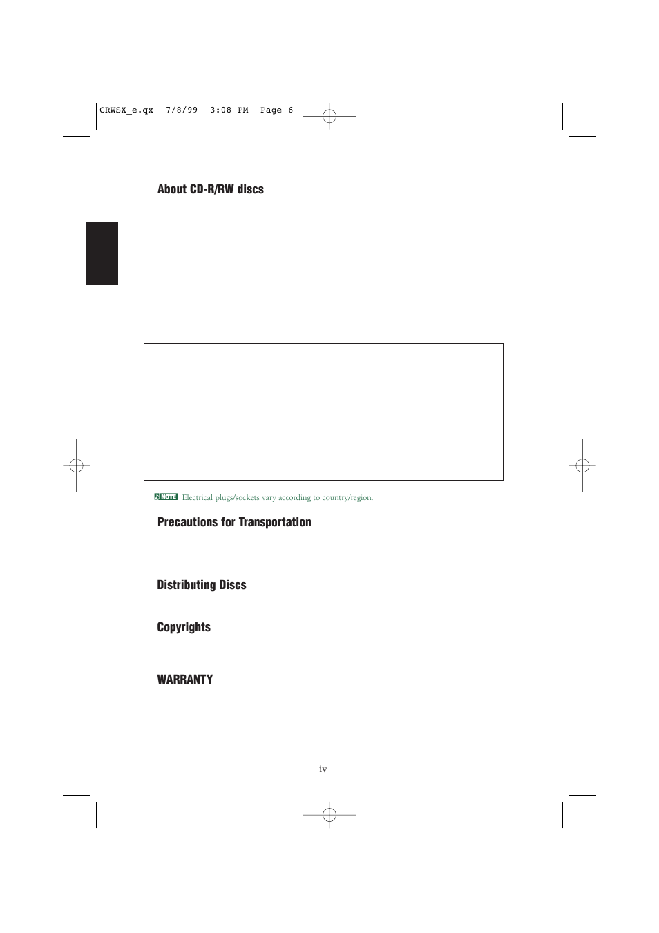 Yamaha CD-R/RW Drive CRW6416SX User Manual | Page 6 / 42