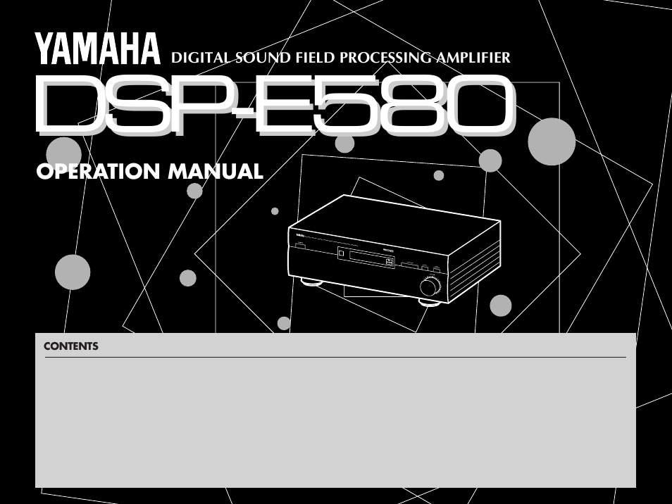 Yamaha E580 User Manual | 38 pages