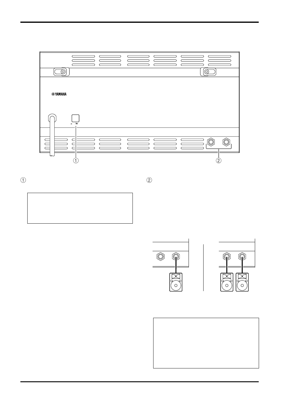 リアパネル | Yamaha S12e User Manual | Page 12 / 20