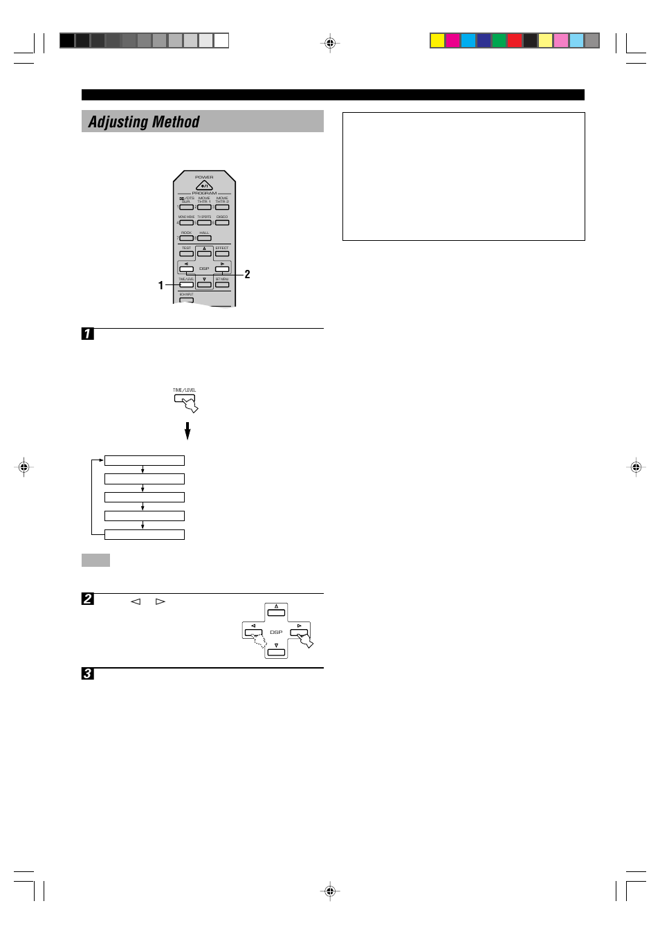 E-30, Adjusting method | Yamaha DSP-E800 User Manual | Page 32 / 38