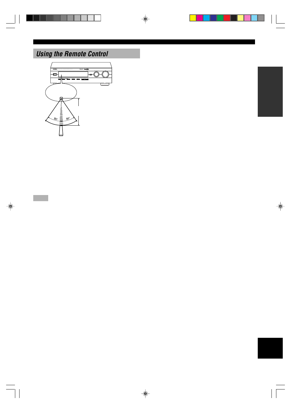 Using the remote control | Yamaha DSP-E800 User Manual | Page 5 / 38