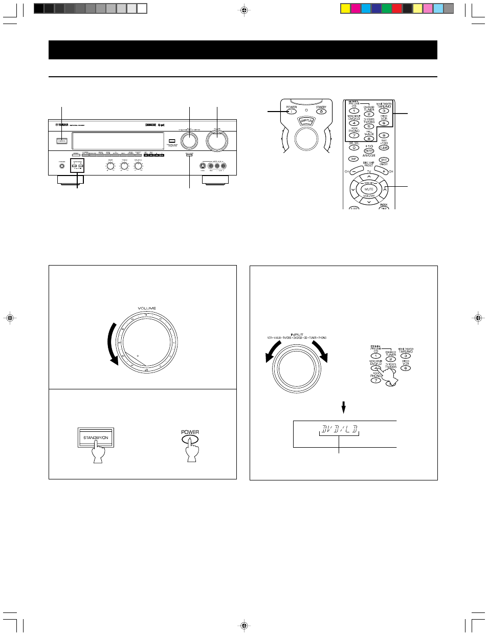 Basic operations | Yamaha DSP-A595 User Manual | Page 24 / 59