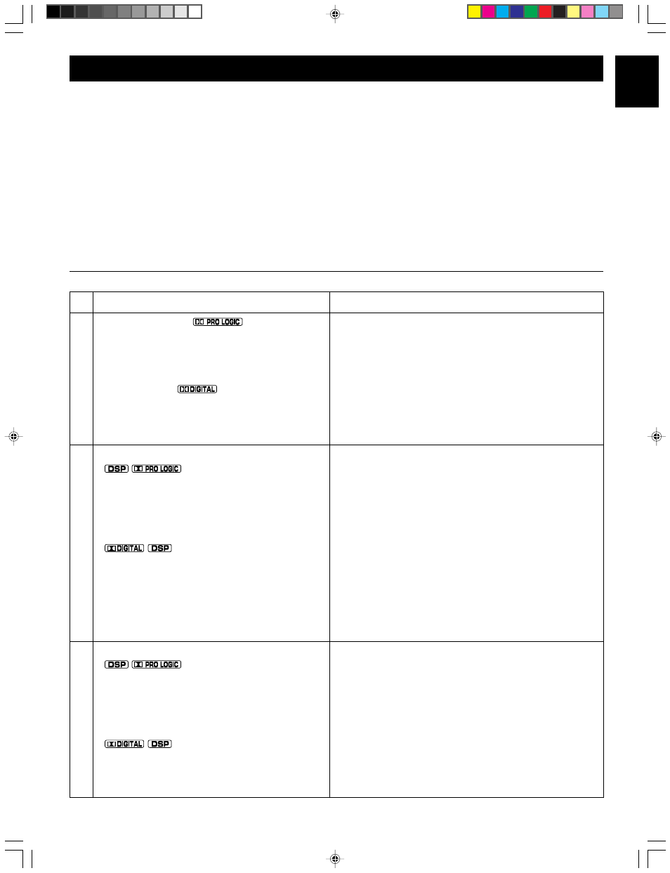 Using digital sound field, Processor (dsp), Using digital sound field processor | Brief overview of digital sound field programs | Yamaha DSP-A595 User Manual | Page 29 / 59