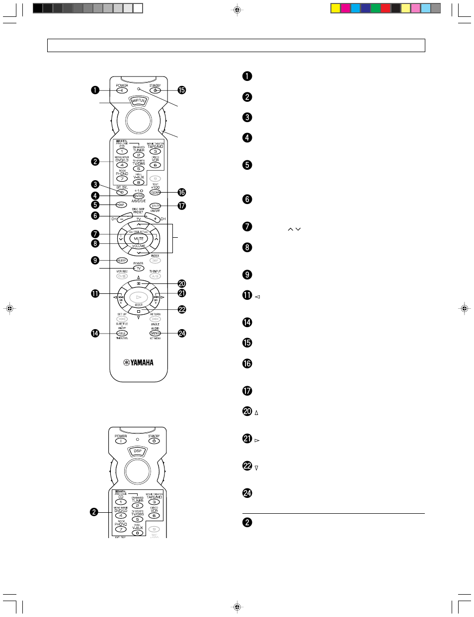 Yamaha DSP-A595 User Manual | Page 38 / 59