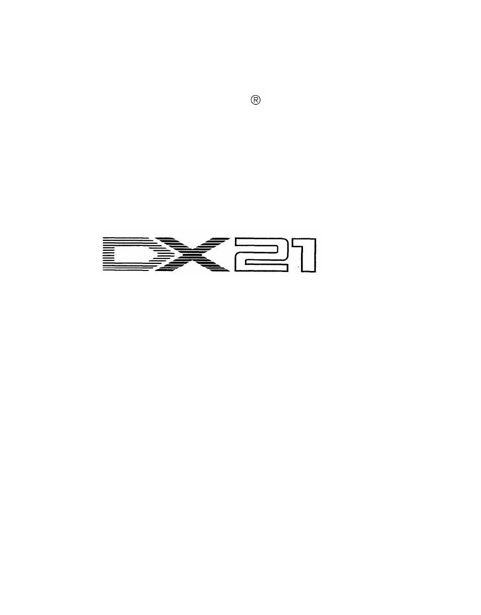 Yamaha DX21 User Manual | 54 pages