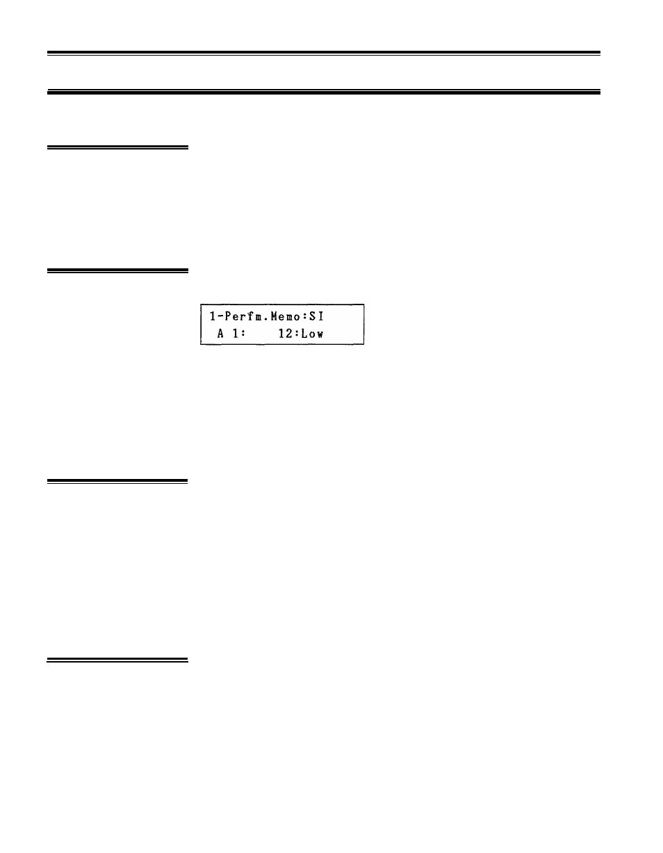 Chapter iv: the performance memory, Performance memory, Organization | Yamaha DX21 User Manual | Page 24 / 54