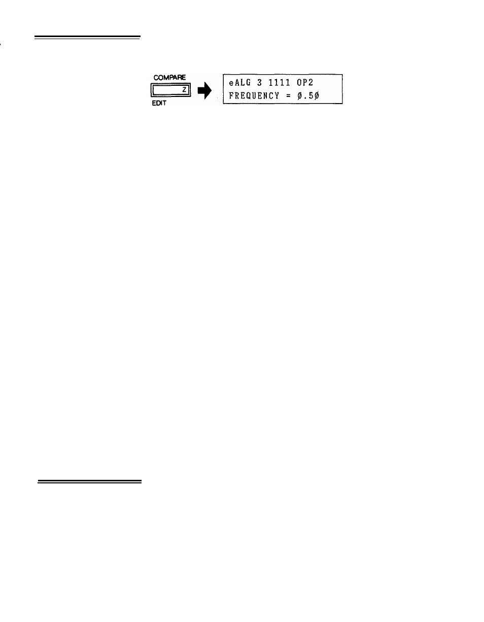 The edit and compare modes, The voice parameters, The edit and | Compare modes, The voice, Parameters | Yamaha DX21 User Manual | Page 30 / 54