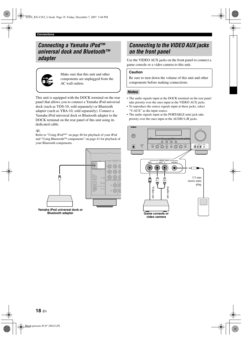 Yamaha RX-V363 User Manual | Page 22 / 76