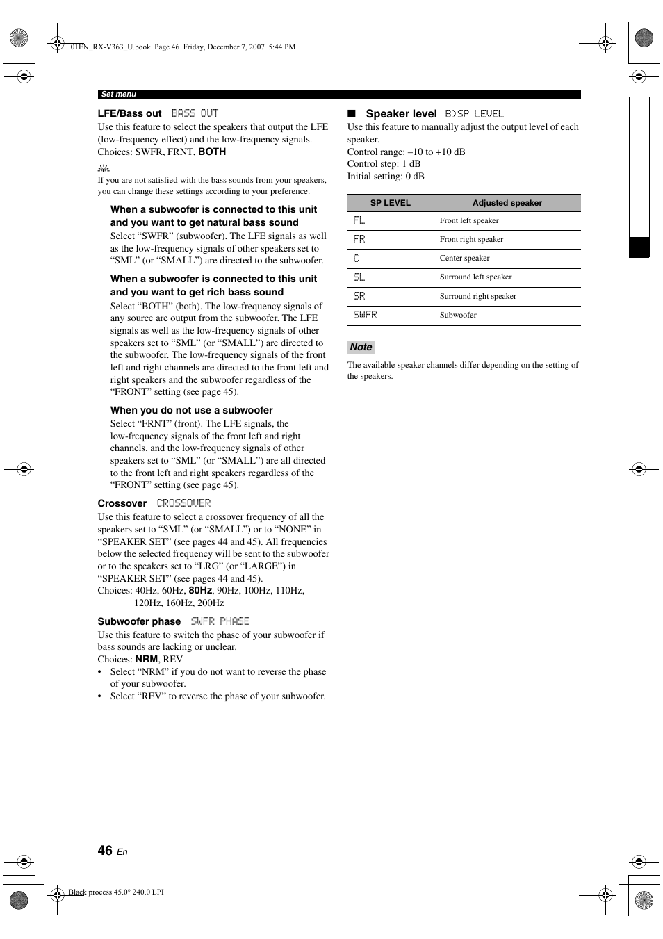 Yamaha RX-V363 User Manual | Page 50 / 76