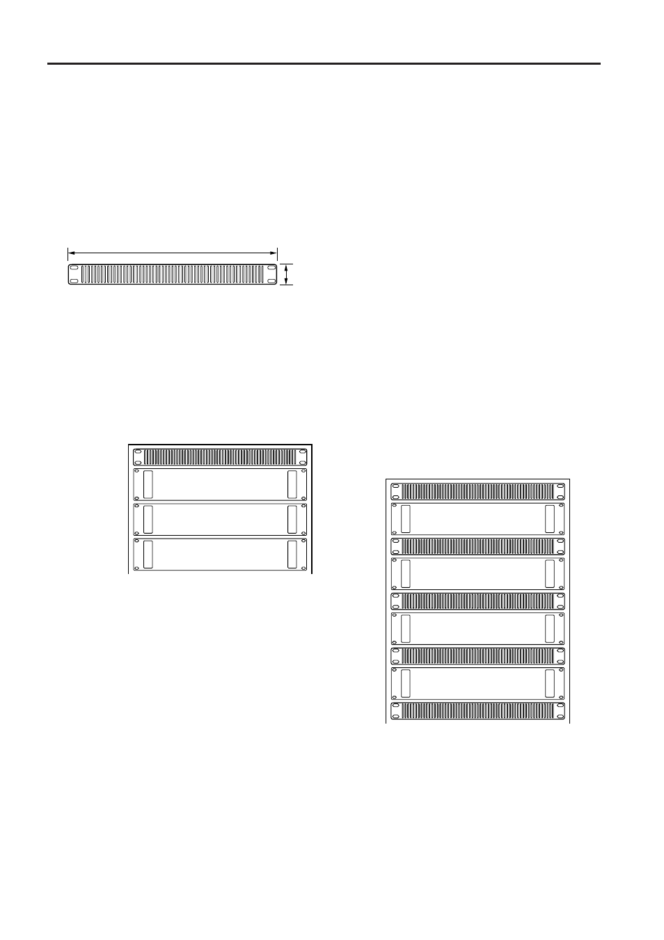 Rack mounting, Mounting in an eia standard rack, Mounting four or fewer amps in an open-backed rack | Yamaha C 450 User Manual | Page 8 / 12