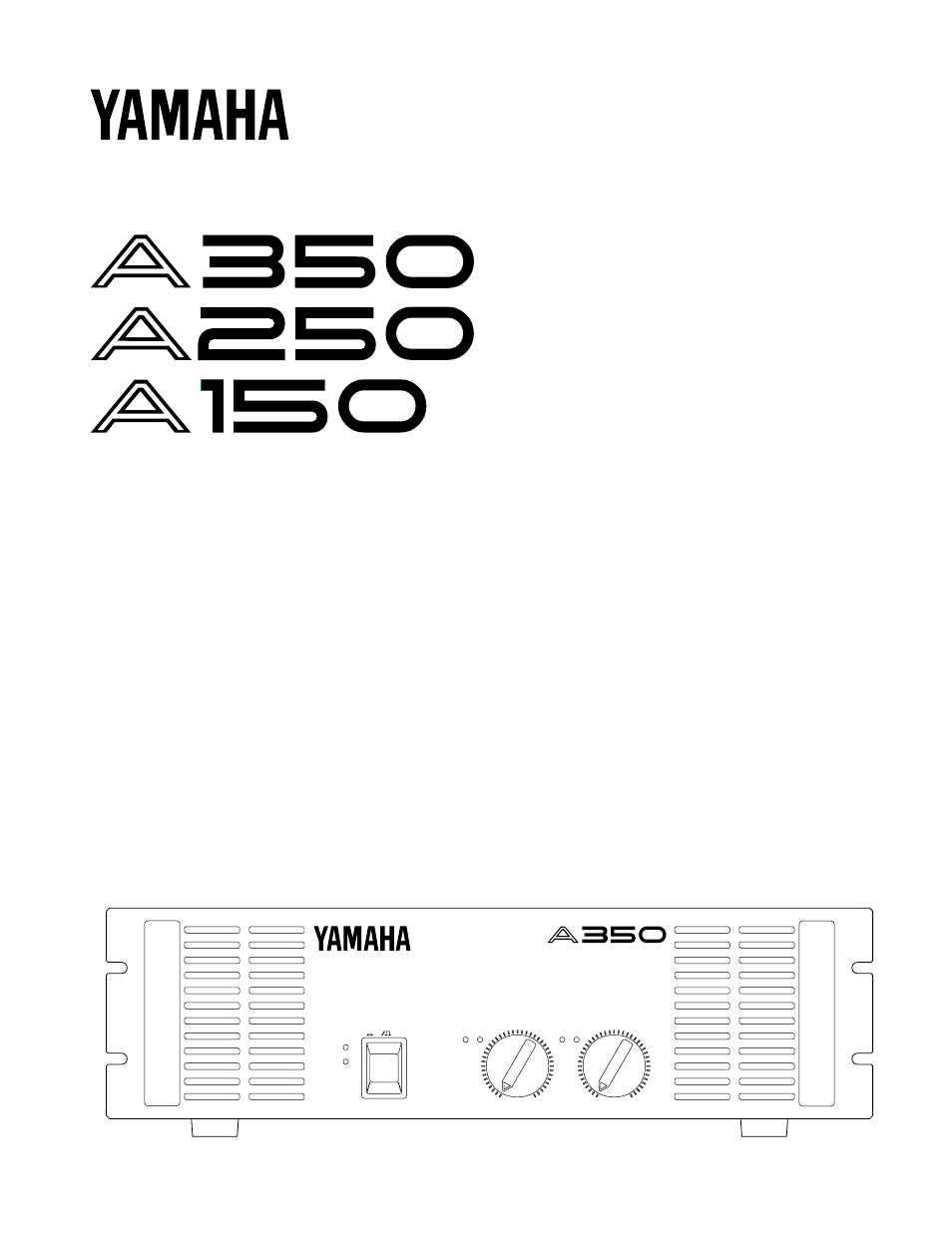 Yamaha A350 User Manual | 12 pages