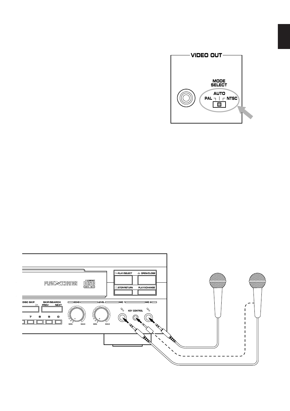 English, Video out | Yamaha VCD-102K User Manual | Page 5 / 23
