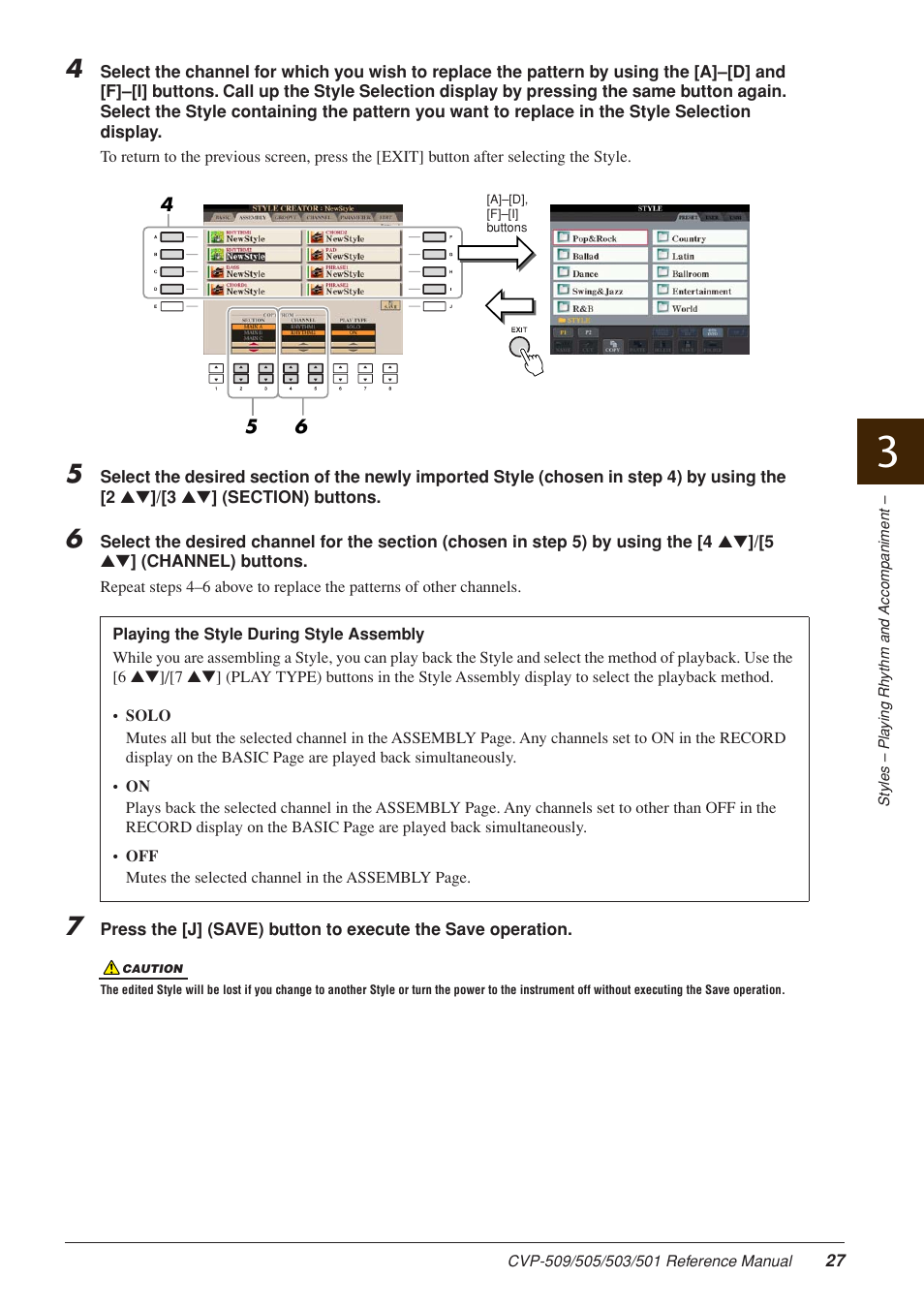 Yamaha CLAVINOVA CVP-509 User Manual | Page 27 / 104