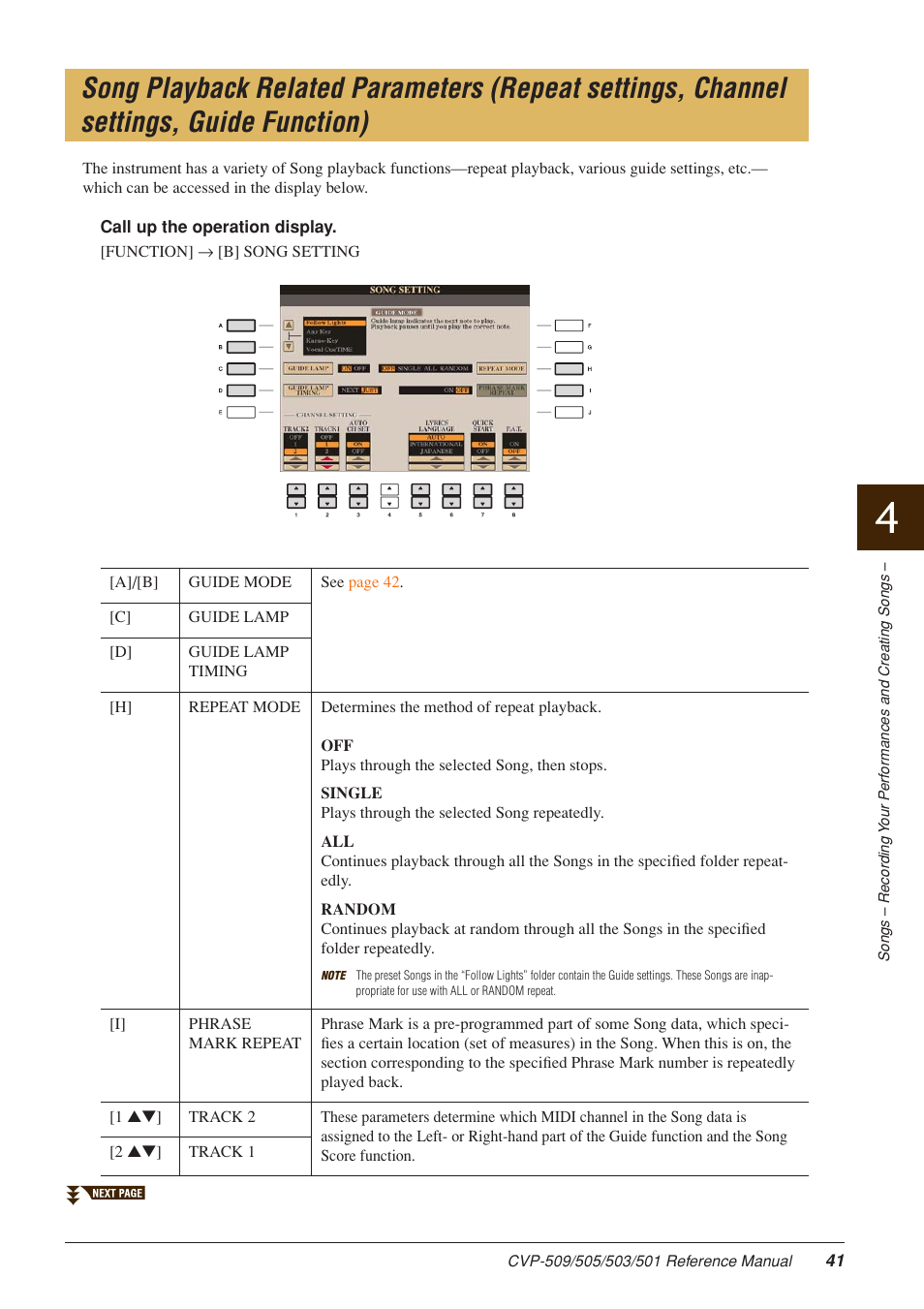 Right (ne | Yamaha CLAVINOVA CVP-509 User Manual | Page 41 / 104