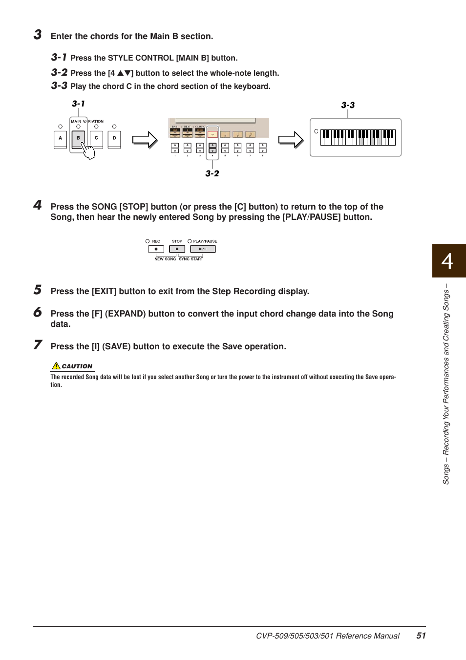 Yamaha CLAVINOVA CVP-509 User Manual | Page 51 / 104