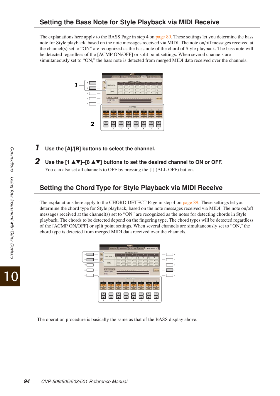 Yamaha CLAVINOVA CVP-509 User Manual | Page 94 / 104