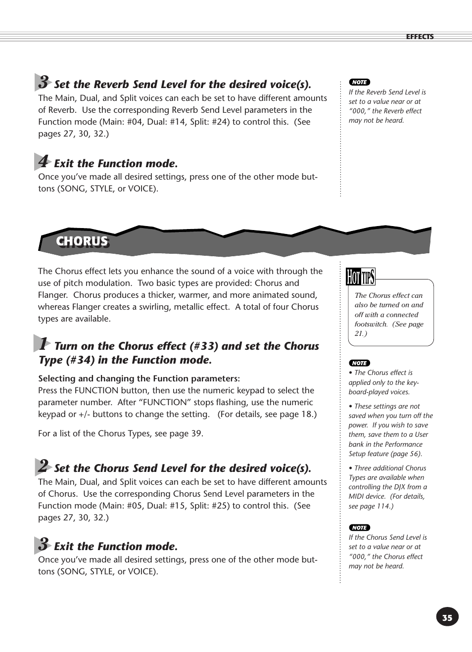 Chorus | Yamaha DJX User Manual | Page 35 / 120