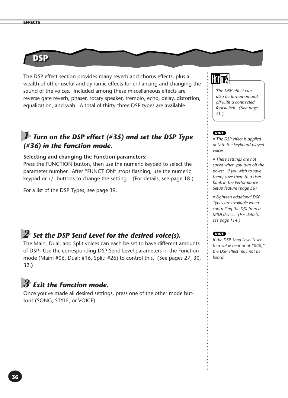 Yamaha DJX User Manual | Page 36 / 120