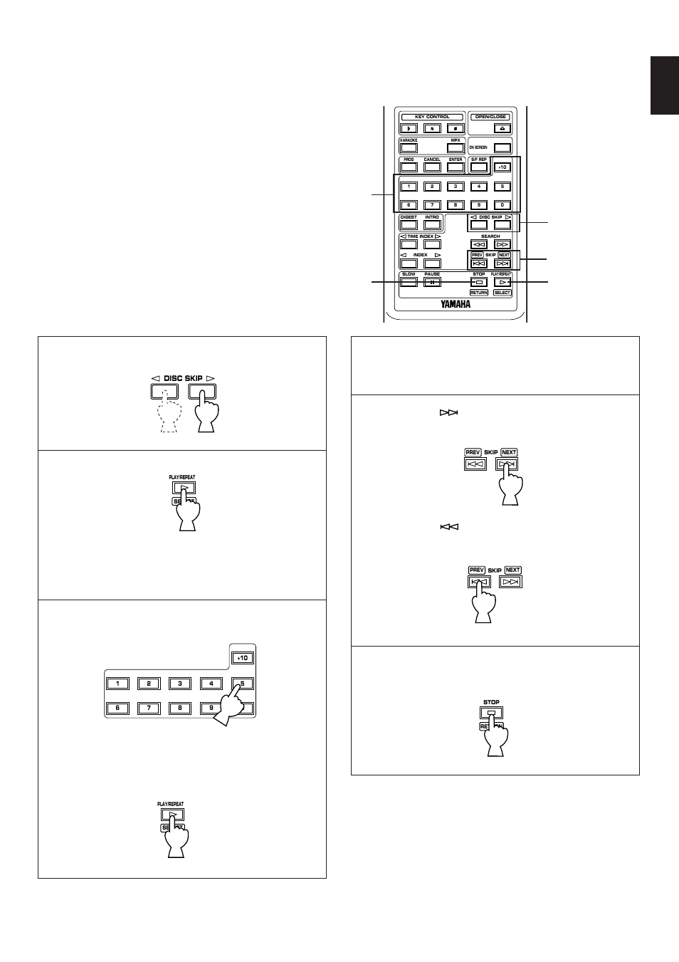 Basic operation, English | Yamaha VCD-120K User Manual | Page 19 / 23