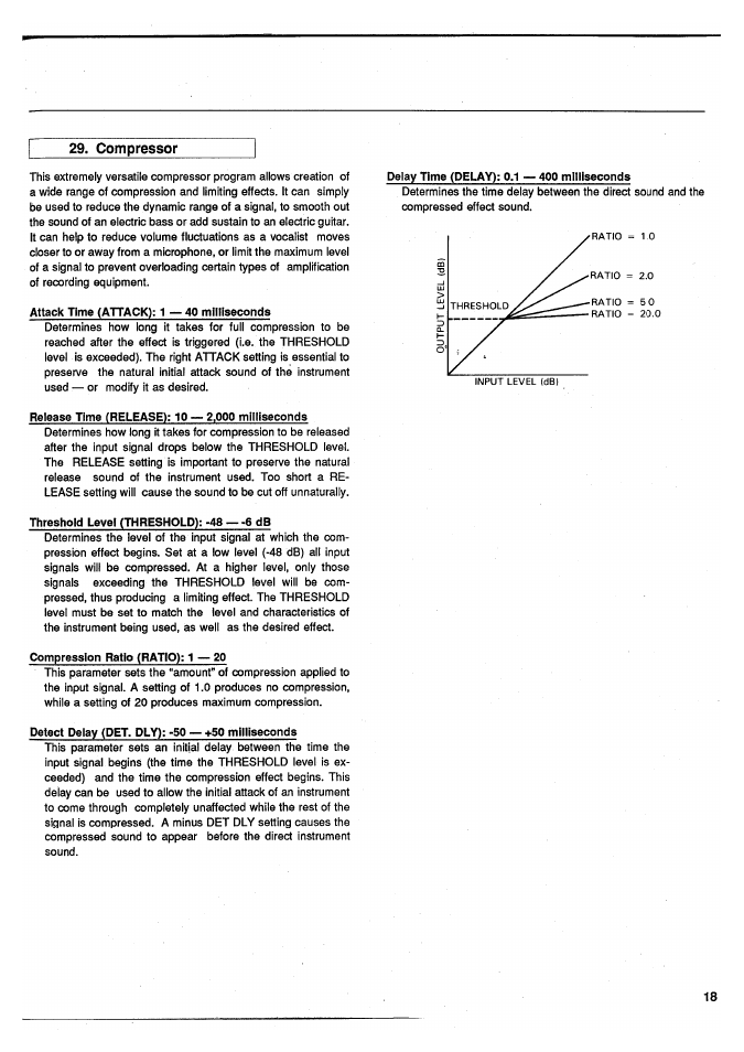 Compressor | Yamaha SPX50D User Manual | Page 17 / 105
