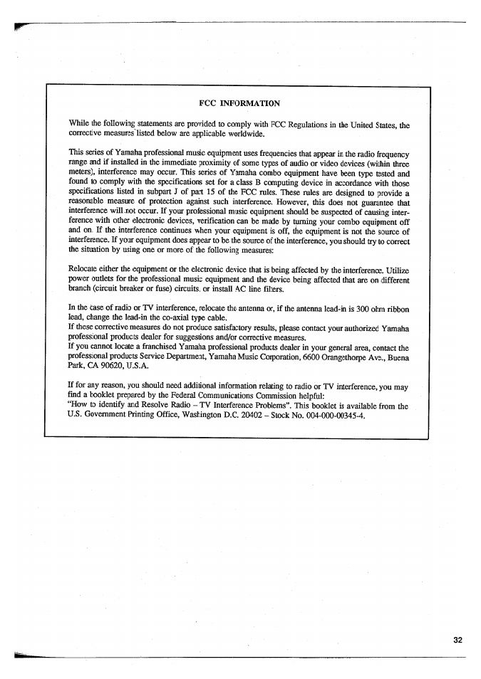 Yamaha SPX50D User Manual | Page 31 / 105