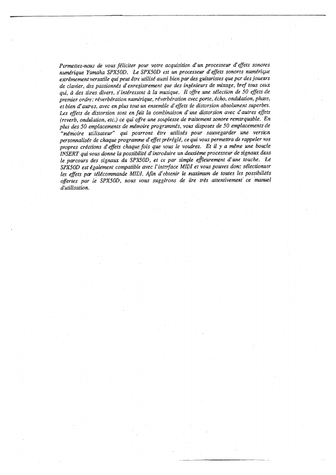 Yamaha SPX50D User Manual | Page 33 / 105