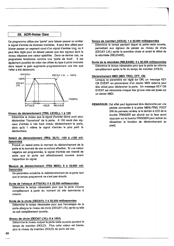Yamaha SPX50D User Manual | Page 47 / 105