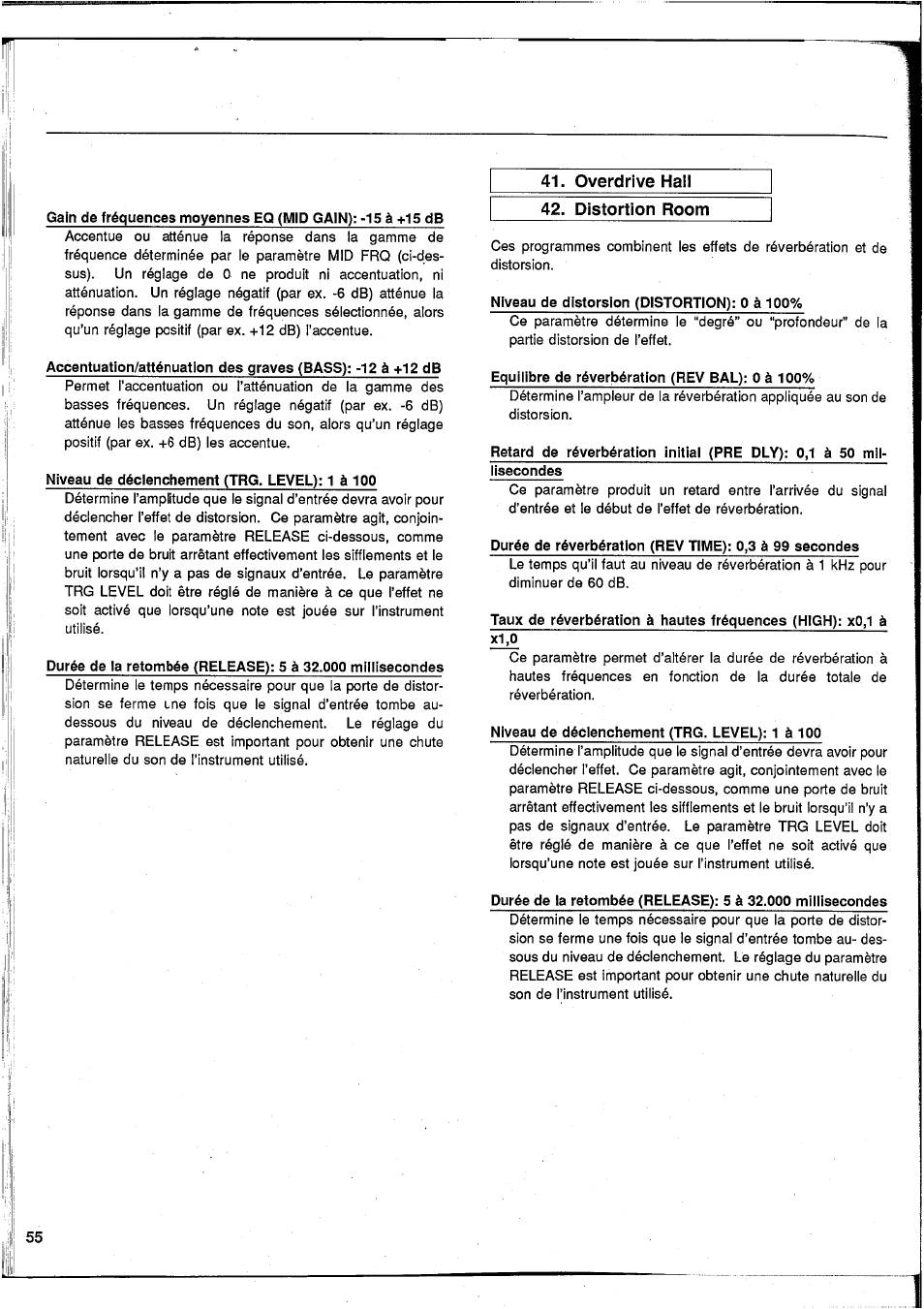 Yamaha SPX50D User Manual | Page 55 / 105