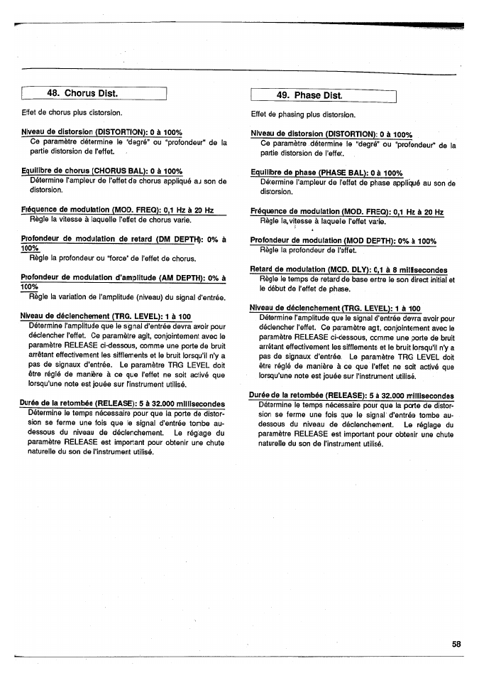 Yamaha SPX50D User Manual | Page 58 / 105