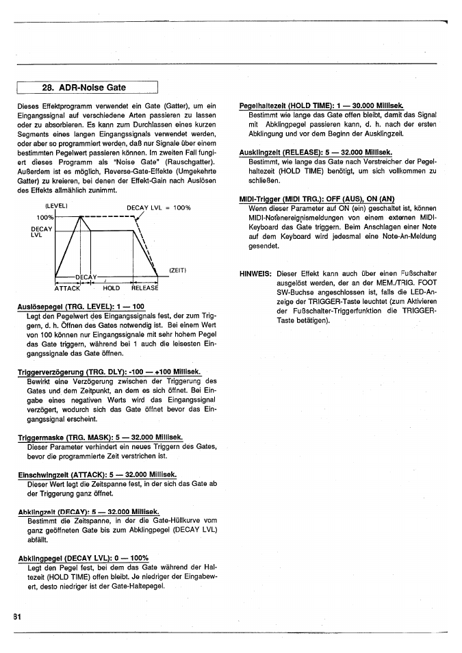 Yamaha SPX50D User Manual | Page 80 / 105