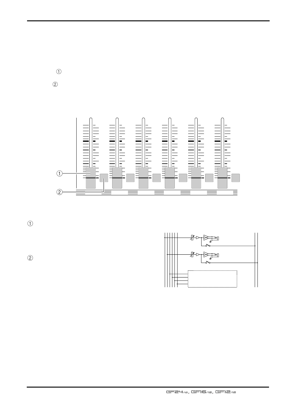 Master controls | Yamaha GF24/12 User Manual | Page 11 / 26