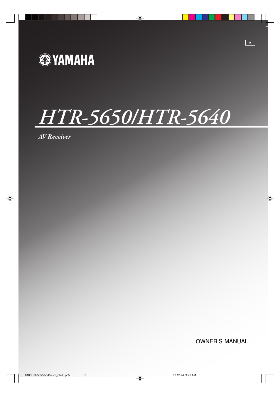Yamaha HTR 5650 User Manual | 66 pages