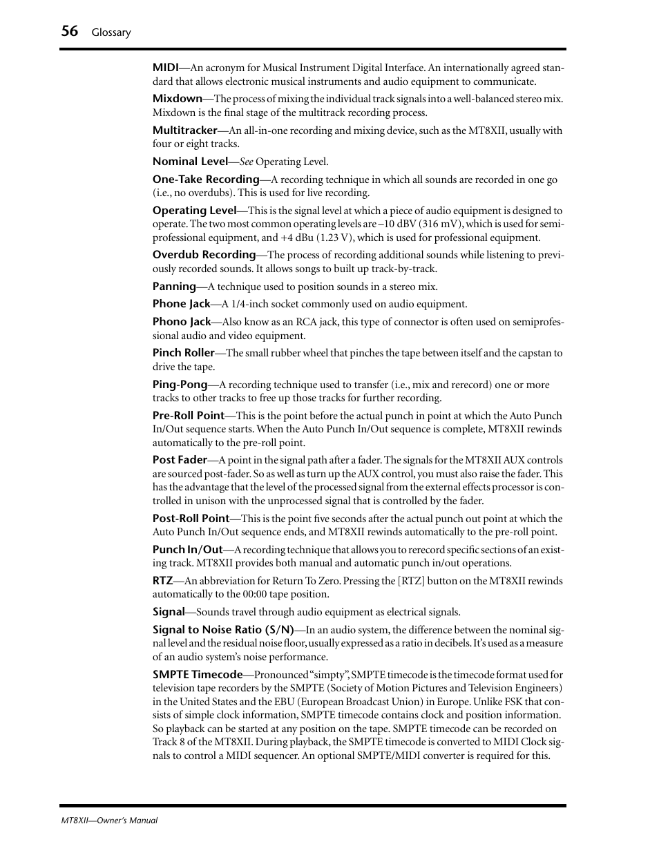 Yamaha MT8XII User Manual | Page 63 / 65