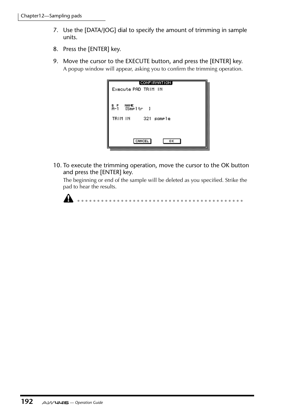 Yamaha Professional Audio Workstation AW4416 User Manual | Page 207 / 507