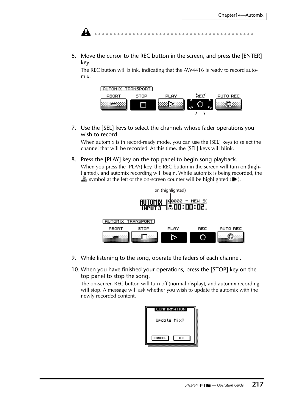 Yamaha Professional Audio Workstation AW4416 User Manual | Page 232 / 507